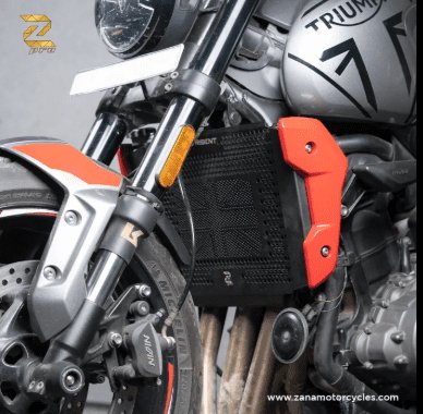 Zana Radiator Grill Uk Flag Trident (Black Texture) For Triumph Trident 660 ZP-007