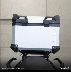 ZANA - Universal Top Box Aluminium (45Ltr) L-Flat Sliver ZI-TB-011