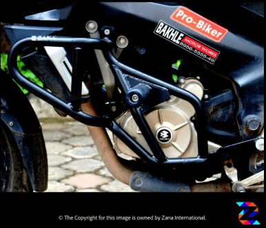 Zana CRASH GUARD WITH SLIDER TEXTURE MATT BLACK PULSAR 200NS ZI-5045