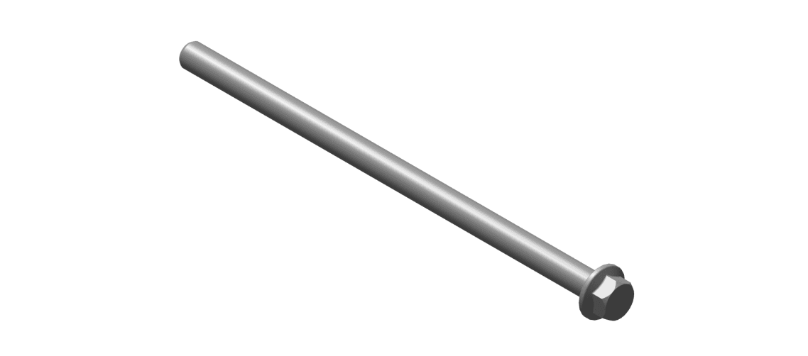 593049/D - HEX FLANGE BOLT - 0.5 INCHX117 mm