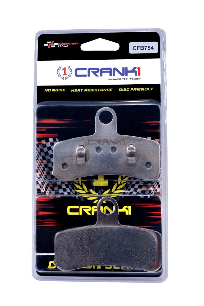 CRANK1 Carbon Brake Pads For Harley Davidson Softail Fat Boy (2004-2014)