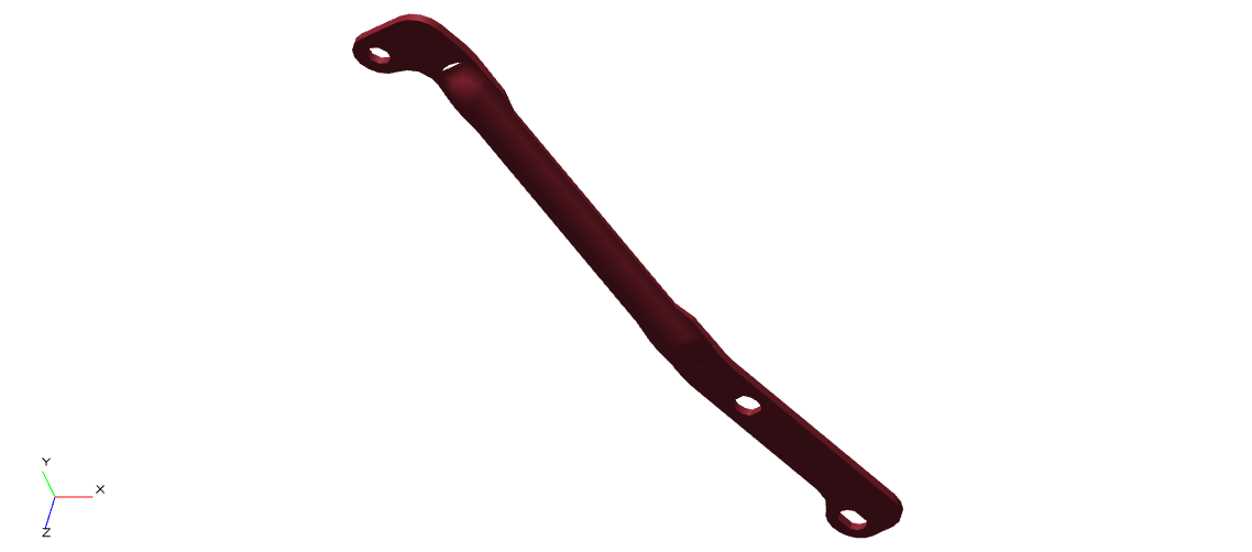 801641 - MUDGUARD STAY CENTER RH CL500 ST BLACK
