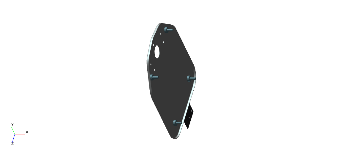845024 - NUMBER PLATE REAR- BLACK