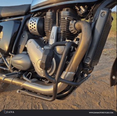 Zana Crash Guard for BSA Goldstar 650 with Slider Puck (Mild Steel, Black) ZI-8529