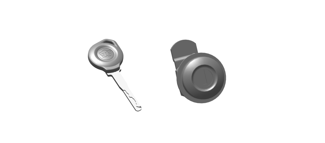 888058 - SIDE PANEL LOCK WITH KEY KIT