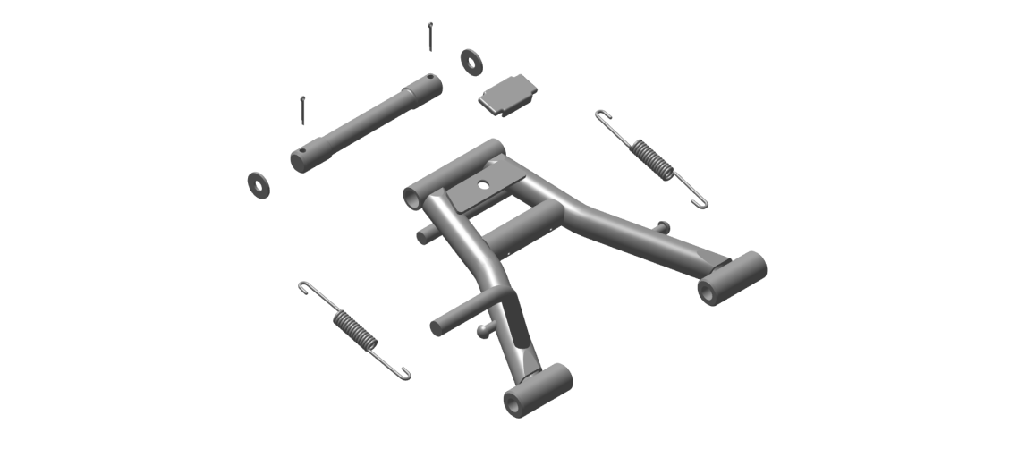888146 - CENTER STAND AND SPINDLE KIT