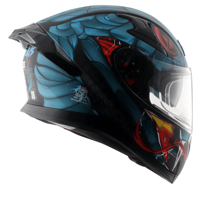 AXOR Apex Venomous Helmet Dull Black Blue