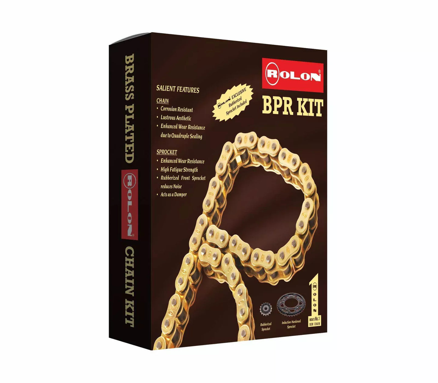 Rolon Brass Chain Sprocket for Pulsar F250 / N250 KIT HPORC F413