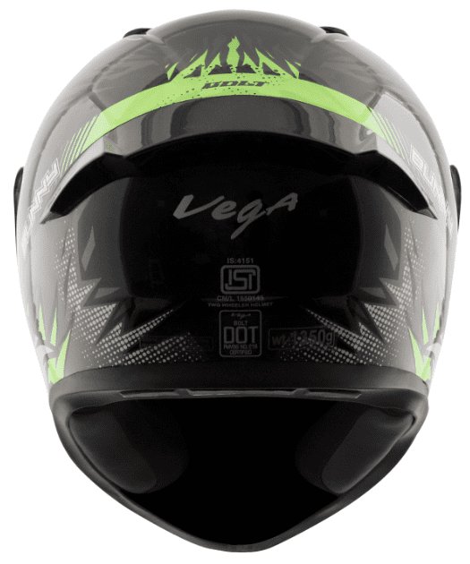 Vega Bolt Bunny Black Green Helmet