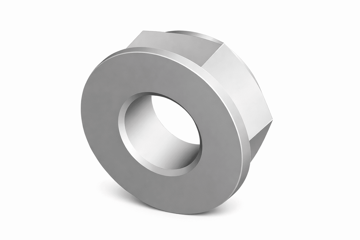 586082/A - FLANGE U NUT-M10X1.25 8.8 ZnFe WHITE