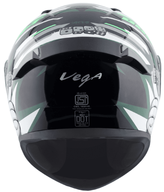 Vega Bolt Dice Black White Helmet