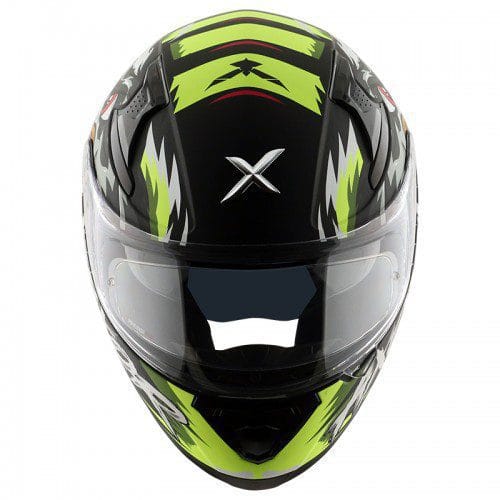 Falcon Mens Helmet Matt Black Neon Yellow