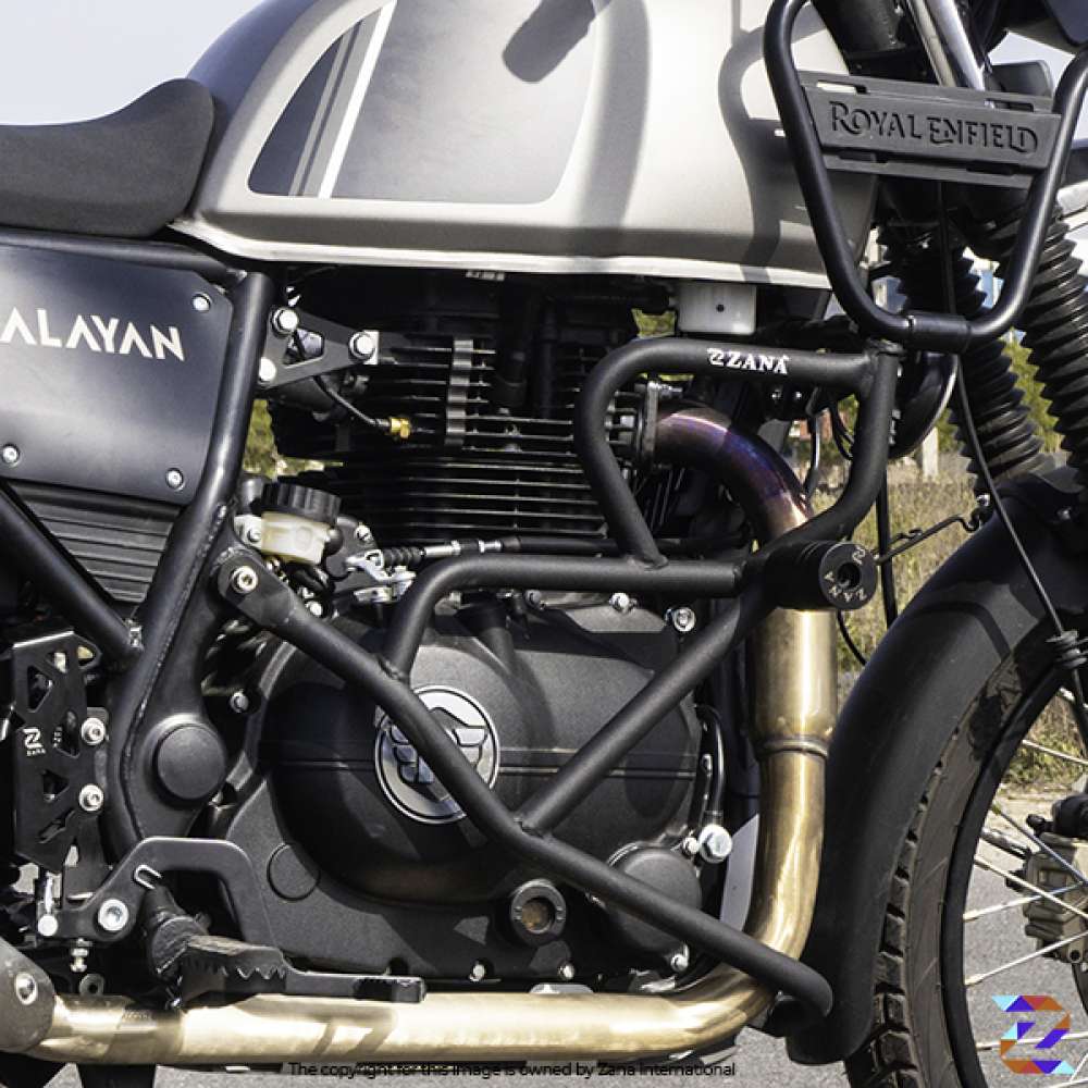 Leg Guard with Slider Matt Black for Himalayan BS6