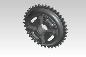 801479 - SPROCKET - REAR DRUM BLACK