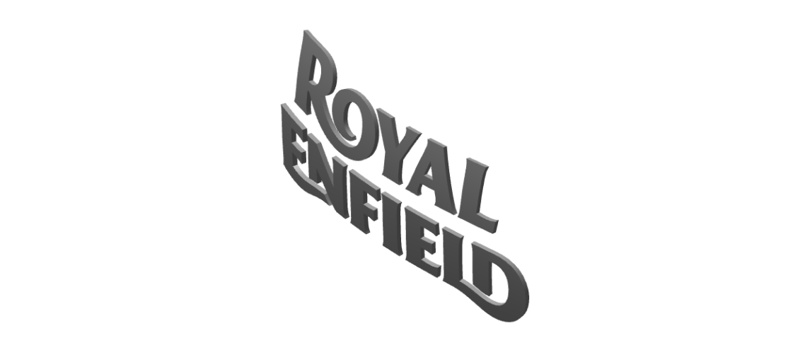 ROYAL ENFIELD RAK00408/C - DECAL 2.5D TANK RE GLOSS BLACK FOR ALL NEW CLASSIC 350 & METEOR 350