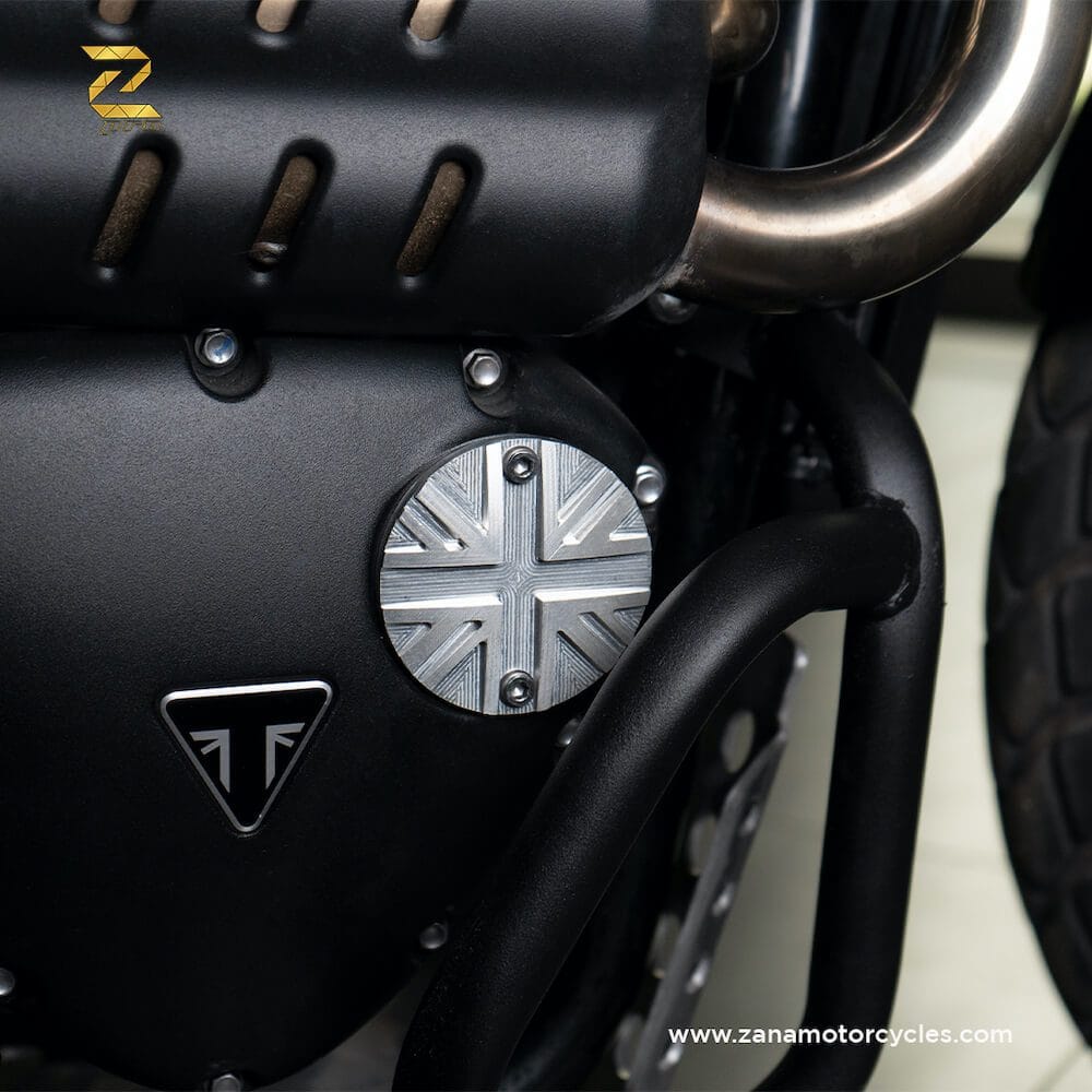 UK Flag Engine Cover for Triumph Street Scrambler