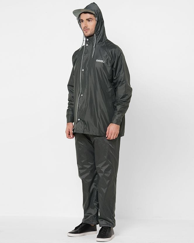 Windy Grey Raincoat for Mens