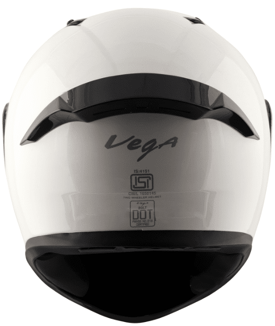 Vega Bolt White Helmet