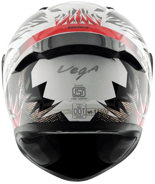 Vega Bolt Bunny White Red Helmet