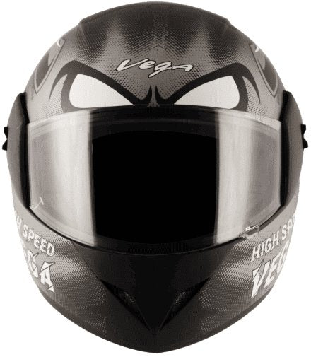 Vega Cliff Devil Dull Black Grey Helmet