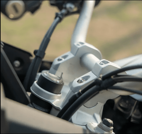 Zana PULL BACK ANGULAR HANDLE BAR RISER TEXTURE MATT BLACK FOR DOMINAR 400/250 ZI-8120