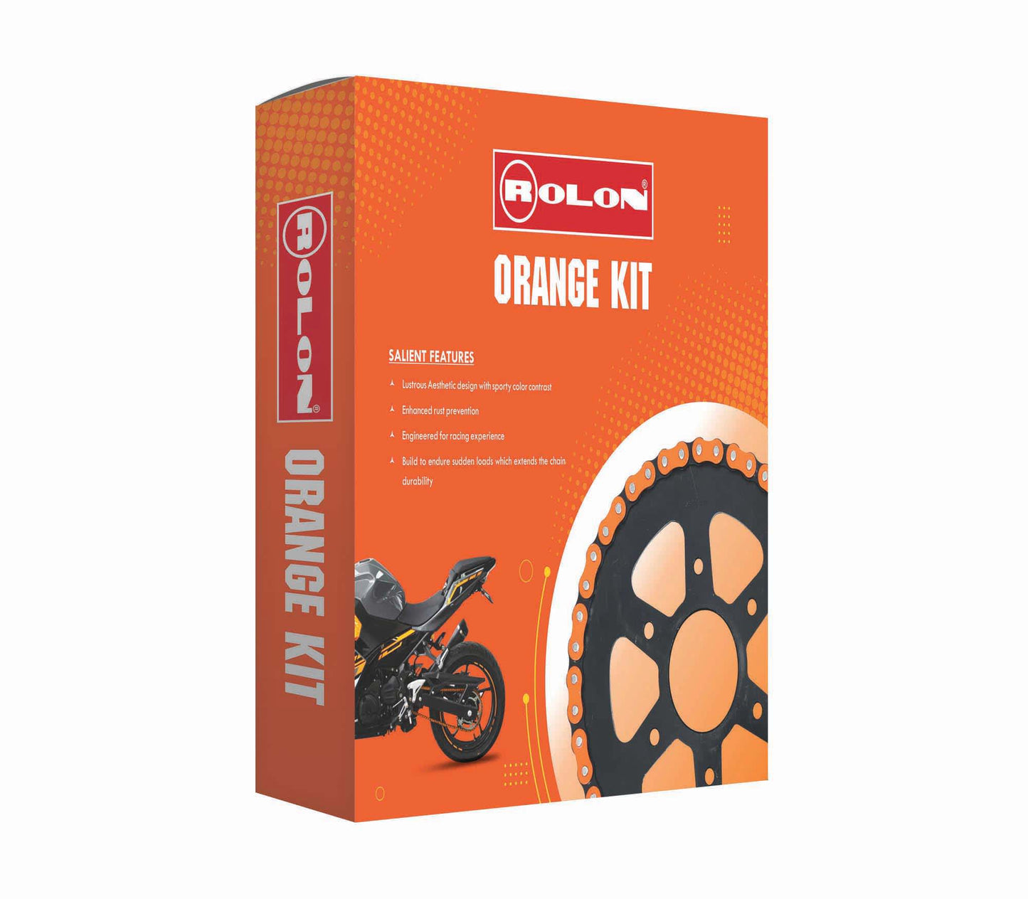 Duke/RC 390 Orange Chain Sprocket Kit by Rolon