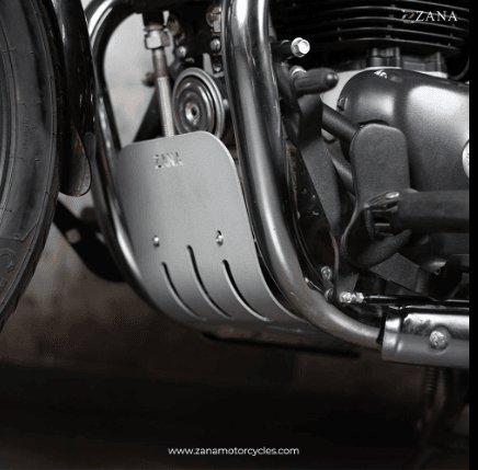 ZANA Bash Plate Silver Aluminum For Super Meteor 650 ZI-8289