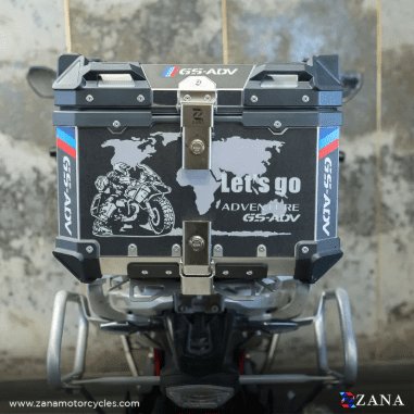 Zana Top Box Aluminium (45 Ltr) L-flat Black For BMW ZI-TB-015
