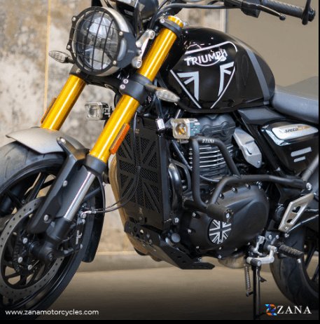 ZANA - Radiator Grill Black UK Flag for Triumph Speed 400 ZI-8368