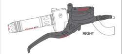 RCB E2 SERIES MASTER BRAKE PUMP RH 14MM 01BP001B ( BLACK )