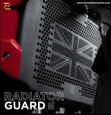 Zana Radiator Grill Uk Flag Trident (Black Texture) For Triumph Trident 660 ZP-007