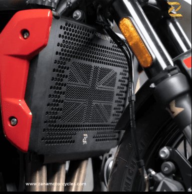 Zana Radiator Grill Uk Flag Trident (Black Texture) For Triumph Trident 660 ZP-007