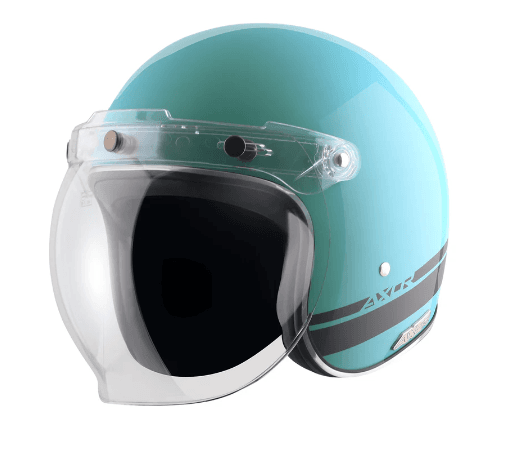 AXOR Retro Jet Sportz S13 Helmet Blue Black
