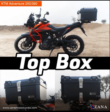 Zana Top Box Plastic (58 Ltr) L-flat Black For KTM ADV 250/390 / 390 X ZI-TB-017