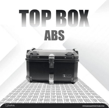 Zana Top Box Plastic (55 Litre) L-Flat Black ZI-TB-017