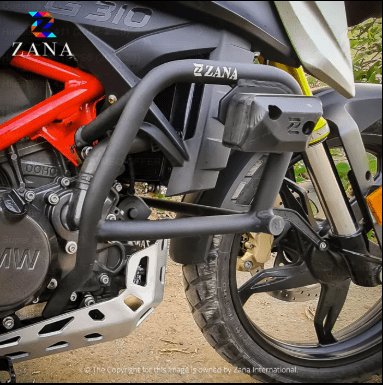Zana LOWER ENGINE GUARD FOR BMW G310 GS WITH PUCK BLACK ZI-8158