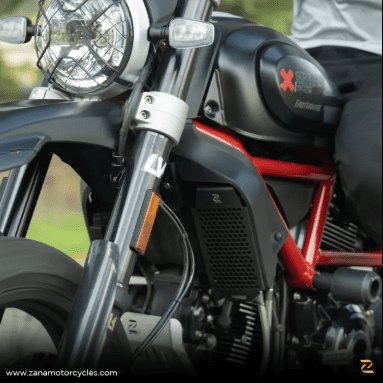 Zana Heat Sink Guard + Oil Cooler Guard Set For Ducati Scrambler ZP-027 / ZP-28