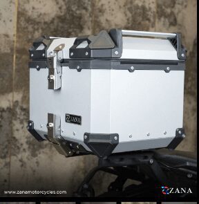 ZANA - Universal Top Box Aluminium (45Ltr) L-Flat Sliver ZI-TB-011