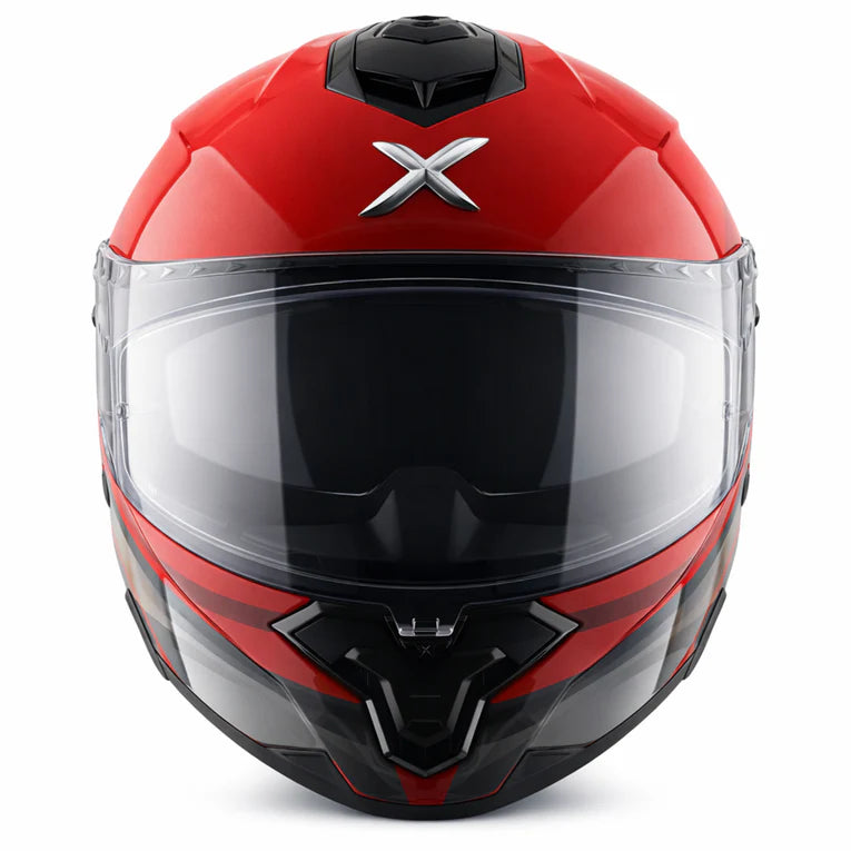 Axor Brutale Surges Dual Spoiler Red Grey Helmet