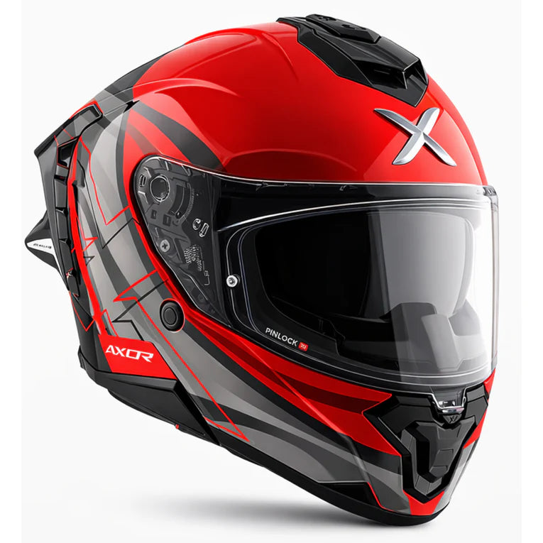 Axor Brutale Surges Dual Spoiler Red Grey Helmet