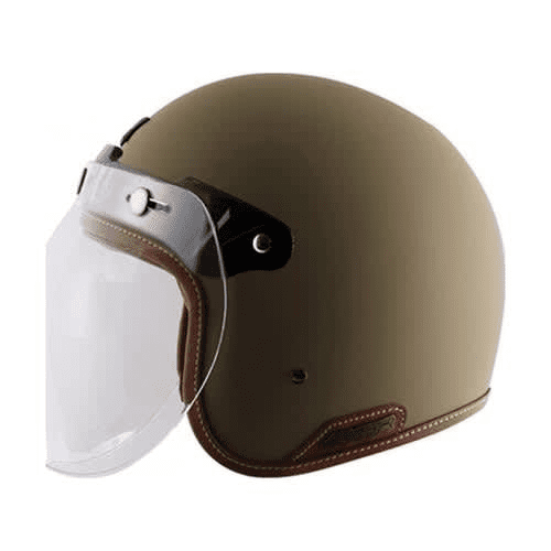 AXOR Retro Jet Helmet (Matt Battle Green)