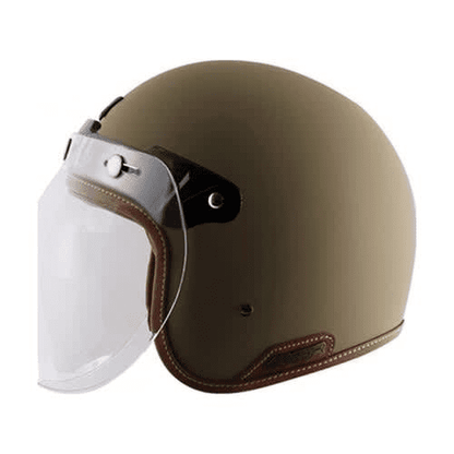 AXOR Retro Jet Helmet (Matt Battle Green)