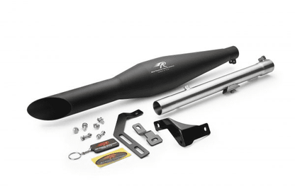 Red Rooster Rumbler Ace–Black Matte Exhaust for RE Classic Reborn 500 (post-2021 model)