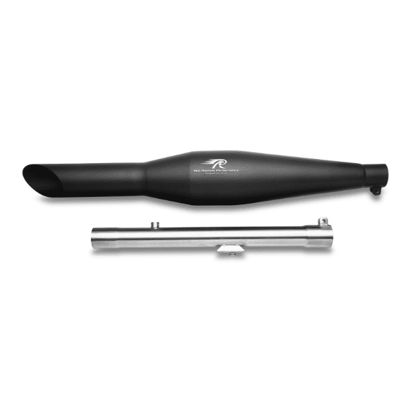 Red Rooster Rumbler Ace–Black Matte Exhaust for RE Classic Reborn 350 (post-2021 model)
