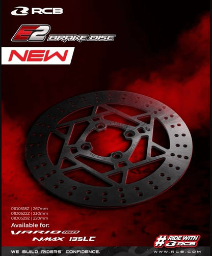 RCB Brake Disc E2 Series Yamaha Aerox 230mm Front – 01D0522Z