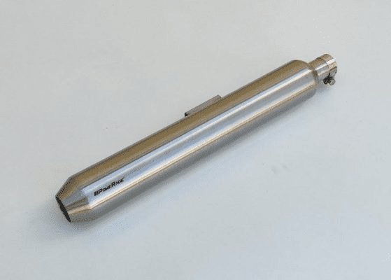 Powerage Slip-Ons Exhaust for Reborn / Meteor 350 – Brushed Steel Finish