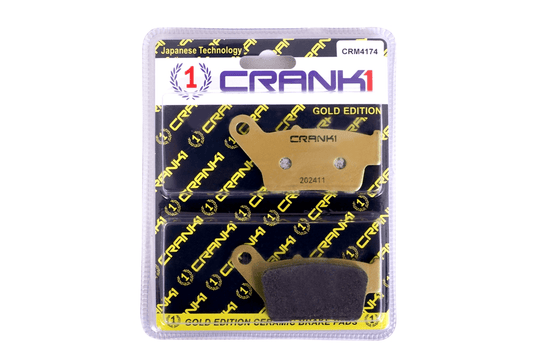CRANK1 Ceramic Brake Pad for Bajaj PULSAR NS-200 USD FORKS, DUAL CHANGE ABS ONLY (2023-2025)