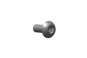 570300/C - HEX SOCKET SCREW-M5 X12 10.9 ZnFe WHITE