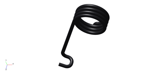 580139/C - SPRING REAR COVER PLATE - BLACK