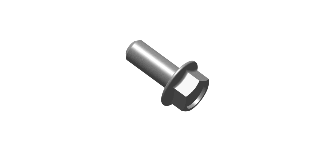 586002/A - FLANGED HEX BOLT - M8x20 8.8 ZnFe WHITE